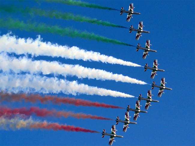 frecce tricolori formazione