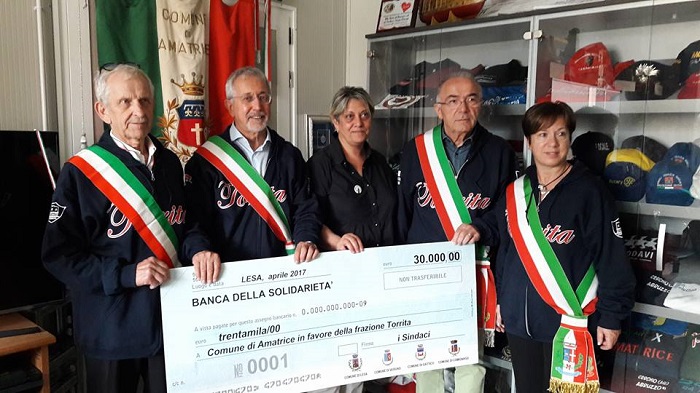 Lesa con altri comuni del Novarese porta la solidarietà a Torrita e Amatrice