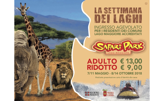 Safari Park: per la "Settimana dei Laghi", sconti ai residenti