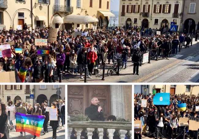 Fermi Arona manifestazione Pace