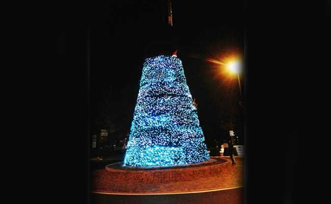 albero arona natale prove luci