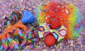 carnevale parrucca coriandoli