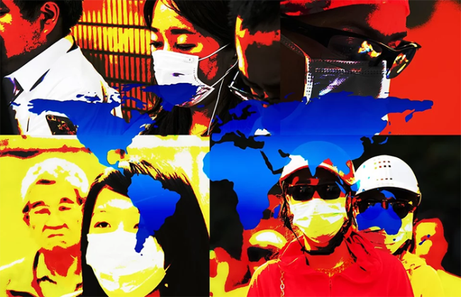 coronavirus mix colori