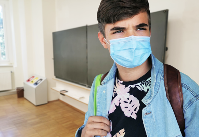covid alunno mascherina