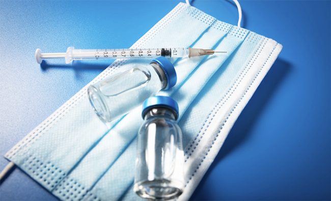 covid siringa botticina mascherina