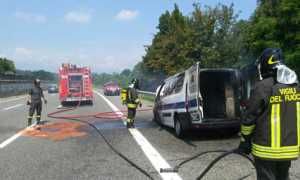 incendio autostrada