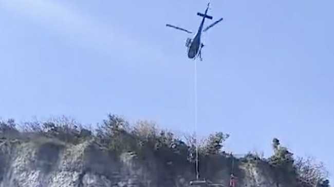 intervento ancoraggio rete rocca arona