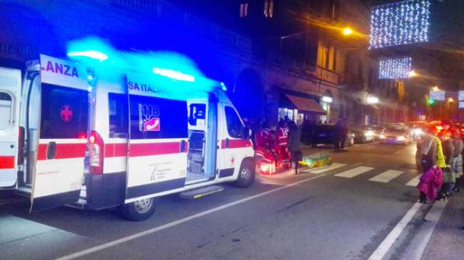 investito striscie arona