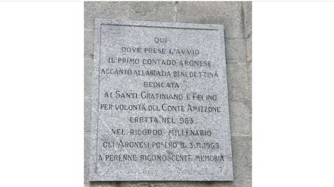 lapide arona restauro