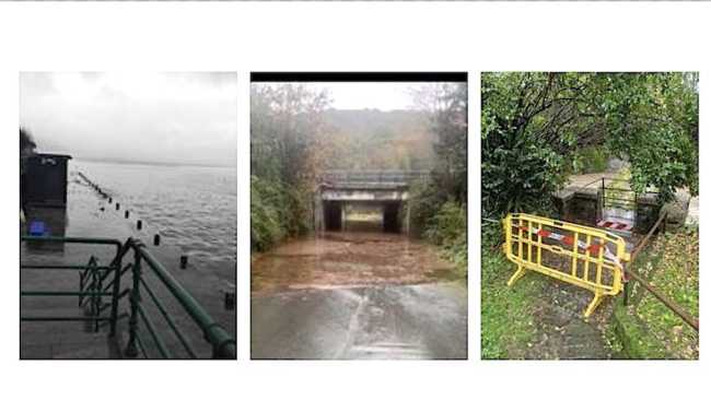 maltempo lago lesa allagam