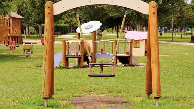 parco giochi legno
