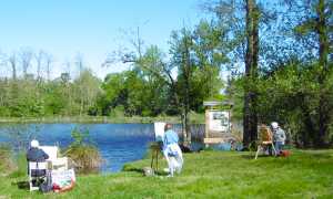 pittori an lein air fiume prato Associazione Arteadarona