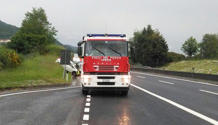 auto terrapieno a 26 vigili