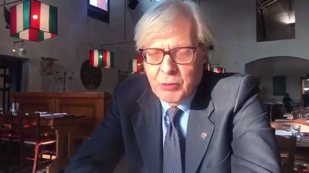 sgarbi video bandiere