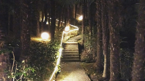 parco museo meina illuminato