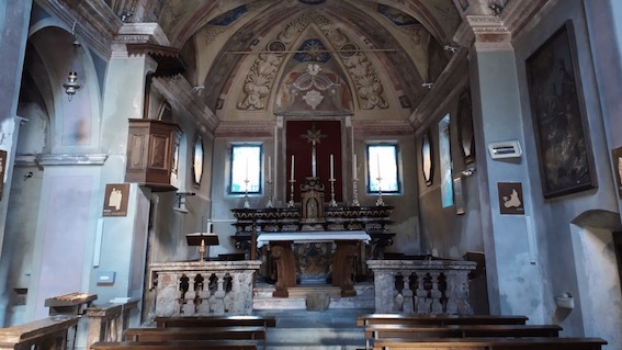 colazza chiesa interno