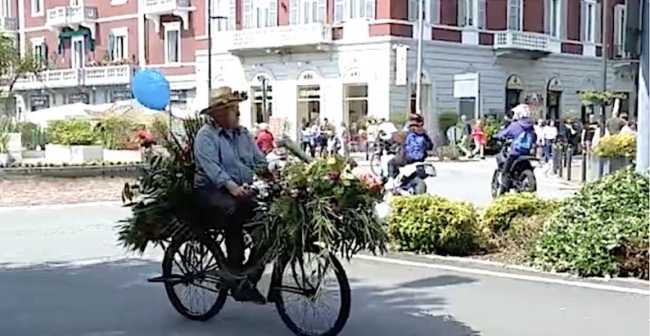 arona biciclette fiore archivio