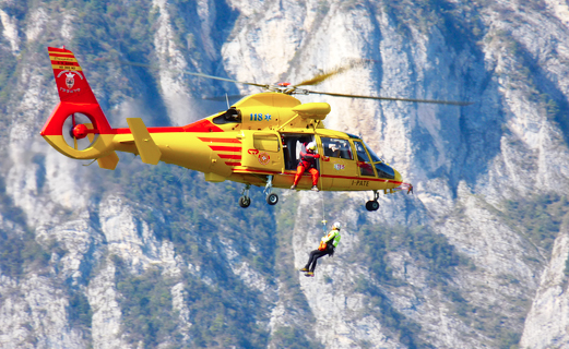 elicottero 118 recupero neve 1